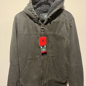 G.H. Bass & Co. Charcoal Hooded Bomber Jacket